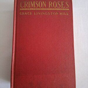 Antique 1928 Crimson Roses Hardcover Book